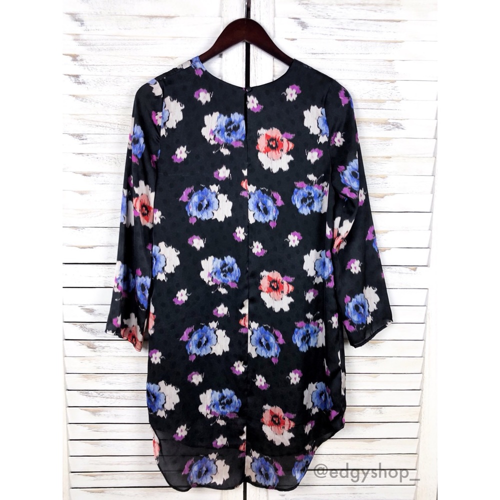 Topshop | Spot Floral Tunic Dress - Picture 3 of 5
